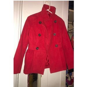 H&M Wool Red Coat.